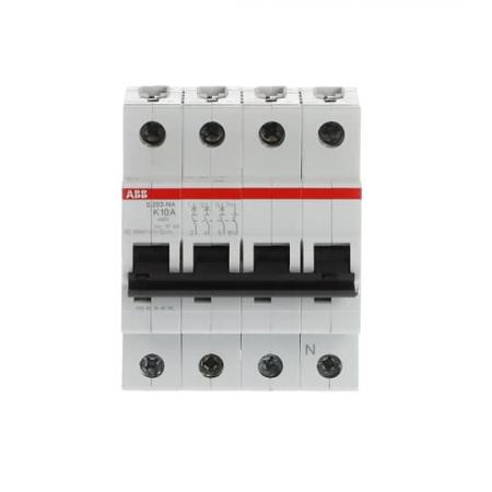 ABB S203-K10NA Sicherungsautomat K-Char., 6 kA, 10 A, 3P+NA