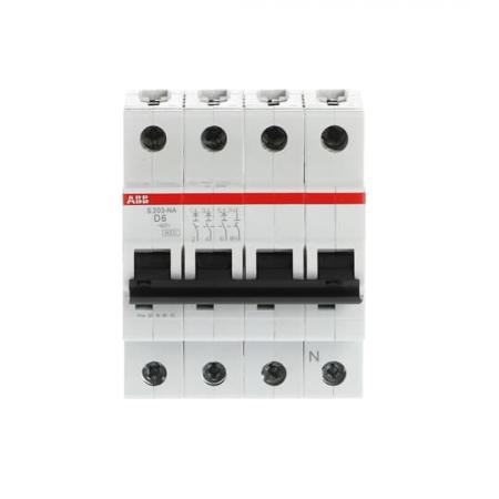 ABB S203-D6NA Sicherungsautomat D-Char., 6 kA, 6 A, 3P+NA