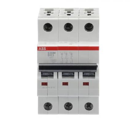ABB S203M-B63 Sicherungsautomat B-Char., 10 kA, 63 A, 3P