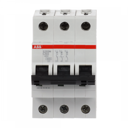 ABB S203M-C50 Sicherungsautomat C-Char., 10 kA, 50 A, 3P