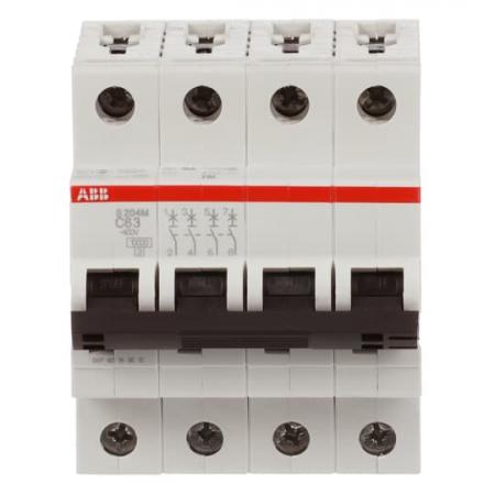 ABB S204M-C63 Sicherungsautomat C-Char., 10 kA, 63 A, 4P