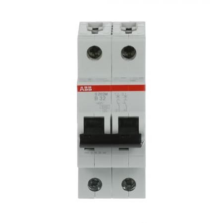 ABB S202M-B32 Sicherungsautomat B-Char., 10 kA, 32 A, 2P
