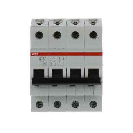 ABB S204M-B16 Sicherungsautomat B-Char., 10 kA, 16 A, 4P
