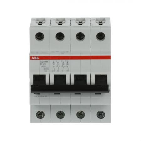 ABB S204M-B20 Sicherungsautomat B-Char., 10 kA, 20 A, 4P