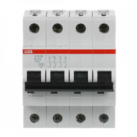 ABB S204M-B32 Sicherungsautomat B-Char., 10 kA, 32 A, 4P