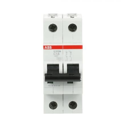 ABB S202M-C1.6 Sicherungsautomat C-Char., 10 kA, 1.6 A, 2P