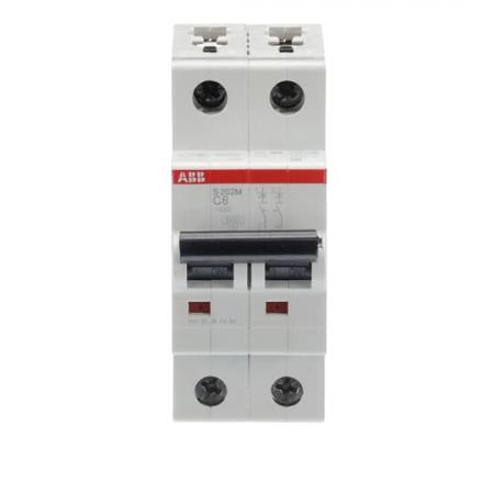 ABB S202M-C6 Sicherungsautomat C-Char., 10 kA, 6 A, 2P