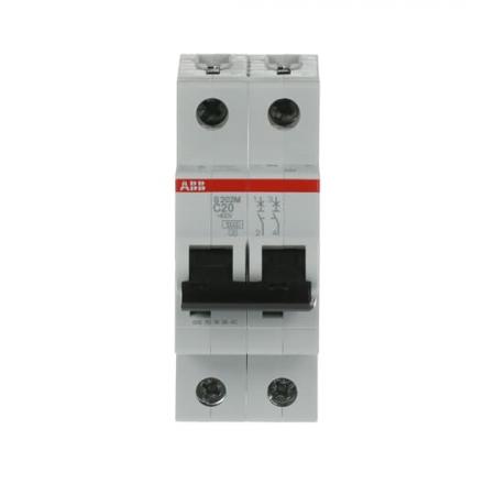 ABB S202M-C20 Sicherungsautomat C-Char., 10 kA, 20 A, 2P