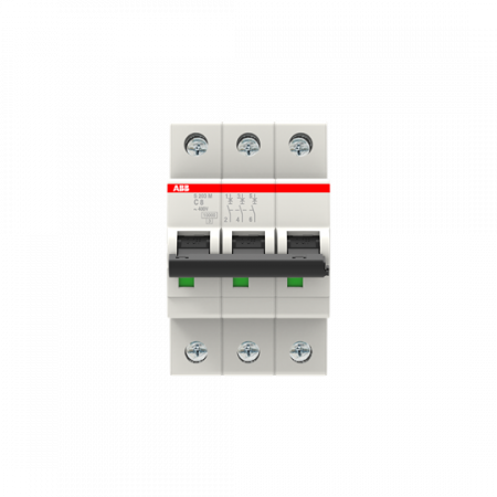 ABB S203M-C8 Sicherungsautomat C-Char., 10 kA, 8 A, 3P