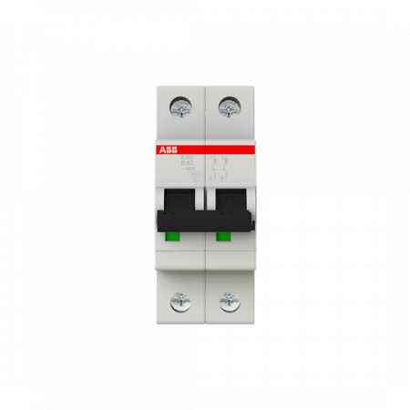 ABB S202-B63 Sicherungsautomat B-Char., 6 kA, 63 A, 2P