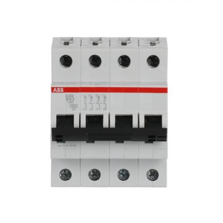 ABB S204-B63 Sicherungsautomat B-Char., 6 kA, 63 A, 4P