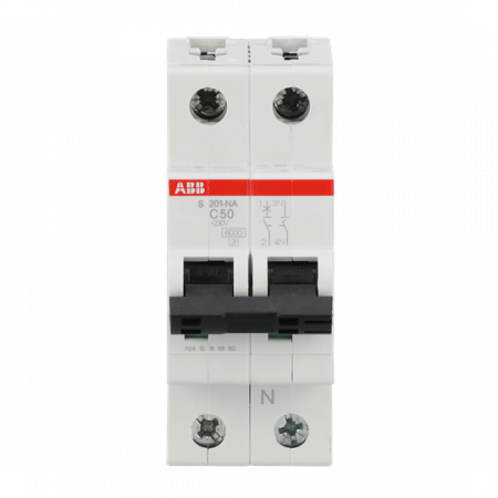 ABB S201-C50NA Sicherungsautomat C-Char., 6 kA, 50 A, 1P+NA