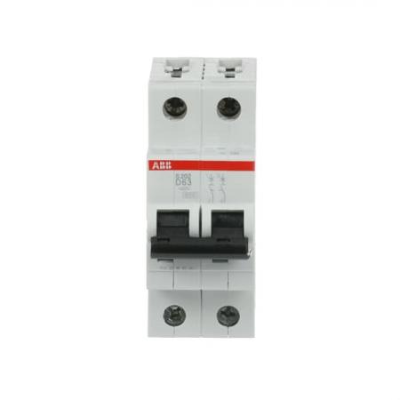 ABB S202-D63 Sicherungsautomat D-Char., 6 kA, 63 A, 2P