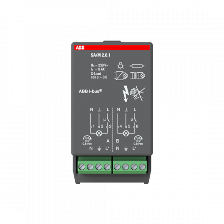 ABB SA/M2.6.1 Schaltaktormodul, 2fach, 6 A