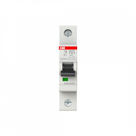 ABB S201M-Z63 Sicherungsautomat Z-Char., 10 kA, 63 A, 1P