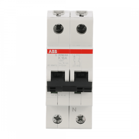 ABB S201M-K16NA Sicherungsautomat K-Char., 10 kA, 16 A, 1P+NA