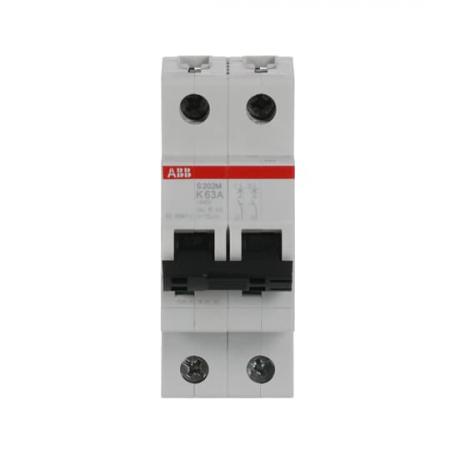 ABB S202M-K63 Sicherungsautomat K-Char., 10 kA, 63 A, 2P