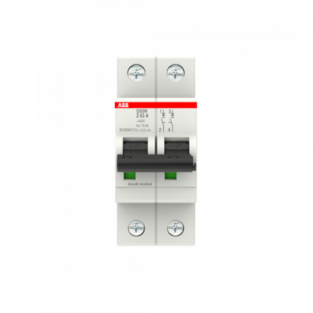 ABB S202M-Z63 Sicherungsautomat Z-Char., 10 kA, 63 A, 2P