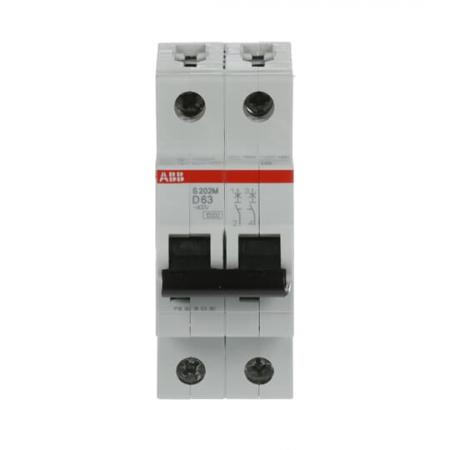 ABB S202M-D63 Sicherungsautomat D-Char., 10 kA, 63 A, 2P