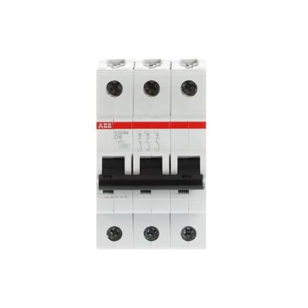 ABB S203M-D6 Sicherungsautomat D-Char., 10 kA, 6 A, 3P