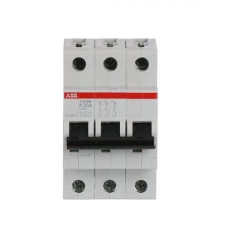 ABB S203M-K20 Sicherungsautomat K-Char., 10 kA, 20 A, 3P