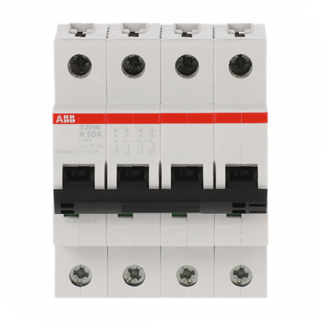 ABB S204M-K50 Sicherungsautomat K-Char., 10 kA, 50 A, 4P