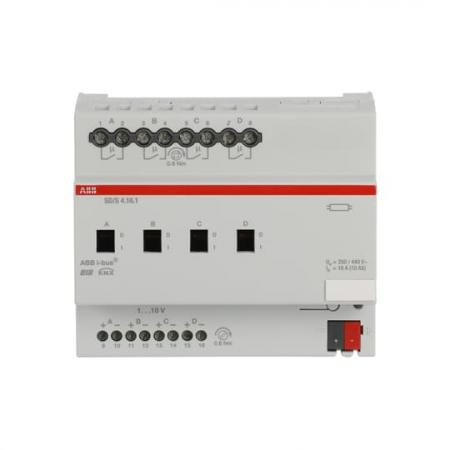 ABB SD/S 4.16.1 Schalt-/Dimmaktor, 4fach, 16 A, REG