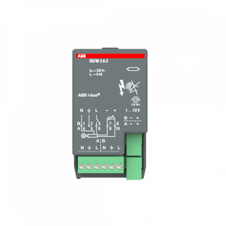 ABB SD/M2.6.2 Schalt-/Dimmaktormodul, 2fach, 6 AX