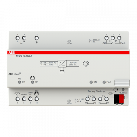 ABB NTU/S12.2000.1 Unterbrechungsfreies Netzteil 12 V DC, 2 A