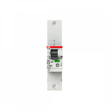 ABB S751DR-K35 Hauptleitungsschutzschalter SH-Schalter in K-Char., 25kA, 35A, 1P