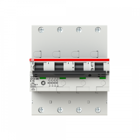 ABB S754DR-E16 Hauptleitungsschutzschalter SH-Schalter in E-Char., 25kA, 16A, 4P