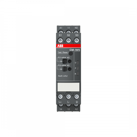 ABB CM-IWS.1P Isolationsüberwachungsrelais 1We, 1-100kOhm, Messspannung 250VAC/300VDC