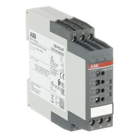 ABB CM-PVS.81P Dreiphasenüberwachungsrelais 2We, 0,0,1-30s, L1-L2-L3=3x200-400VAC