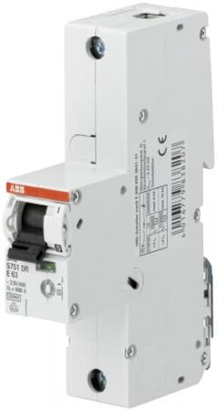 ABB S751DR-K100 Hauptleitungsschutzschalter SH-Schalter in K-Char., 25kA, 100A, 1P