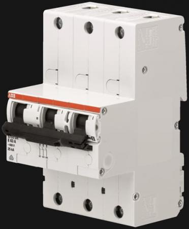 ABB S753DR-E100 Hauptleitungsschutzschalter SH-Schalter in E-Char., 25kA, 100A, 3P