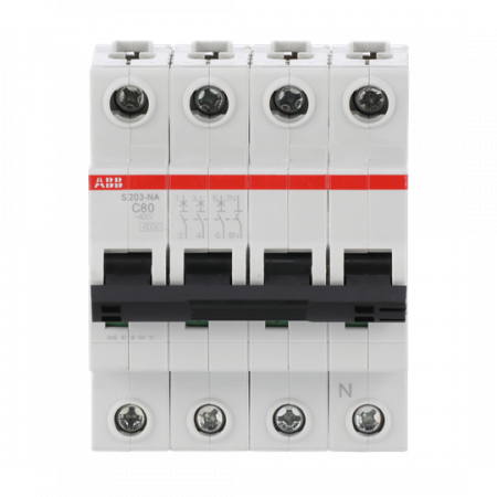 ABB S203-C80NA Sicherungsautomat C-Char., 6kA, 80A, 3P,+NA