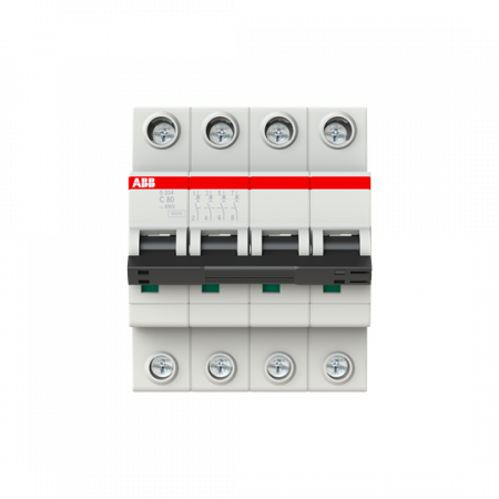 ABB S204-C80 Sicherungsautomat C-Char., 6kA, 80A, 4P