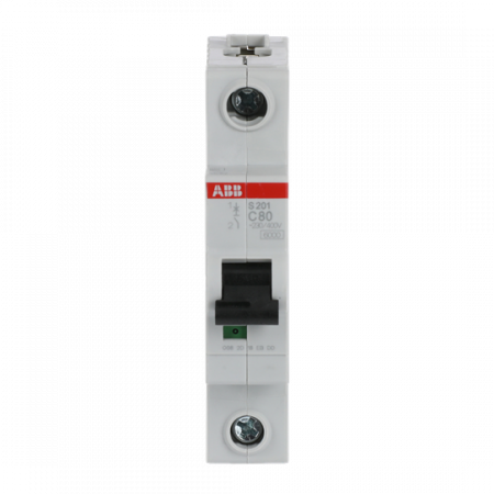 ABB S201-C80 Sicherungsautomat C-Char., 6kA, 80A, 1P