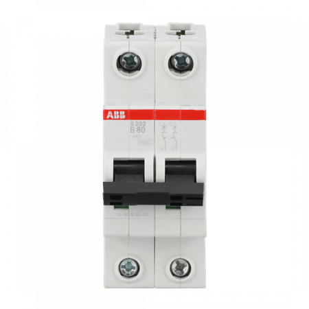ABB S202-B80 Sicherungsautomat B-Char., 6kA, 80A, 2P