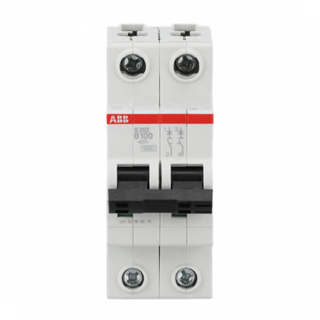 ABB S202-B100 Sicherungsautomat B-Char., 6kA, 100A, 2P