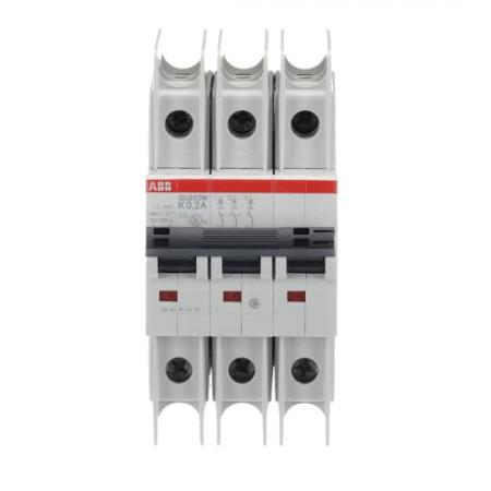 ABB SU203M-K0.2 Sicherungsautomat K-Char., 10kA, 0,2A, 3P UL489
