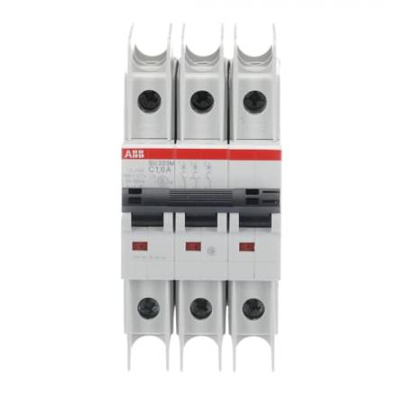 ABB SU203M-C1.6 Sicherungsautomat C-Char., 10kA, 1,6A, 3P UL489