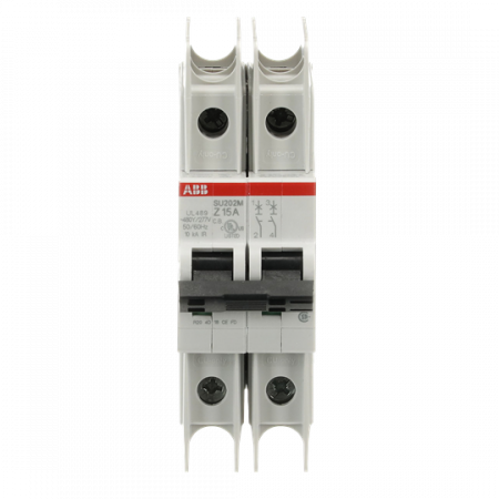 ABB SU202M-Z15 Sicherungsautomat Z-Char., 10kA, 15A, 2P UL489