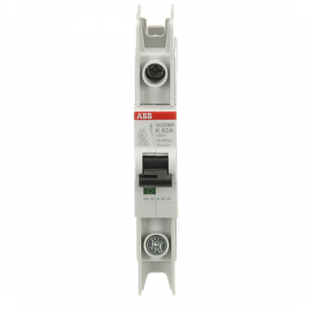 ABB SU201MR-K40 Sicherungsautomat K-Char., 10kA, 40A, 1P, RTT UL 489, Ringkabelanschluss