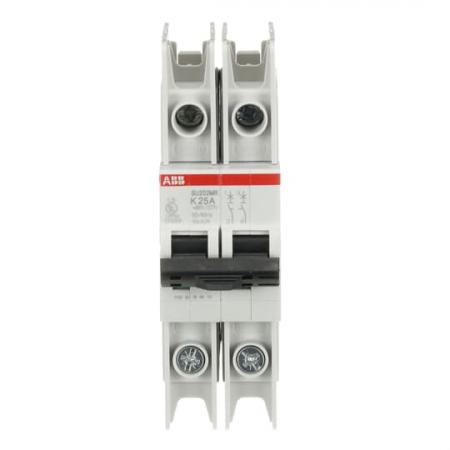 ABB SU202MR-K25 Sicherungsautomat K-Char., 10kA, 25A, 2P, RTT UL 489, Ringkabelanschluss