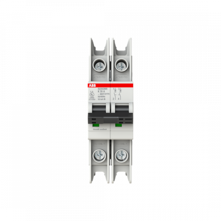 ABB SU202MR-K35 Sicherungsautomat K-Char., 10kA, 35A, 2P, RTT UL 489, Ringkabelanschluss