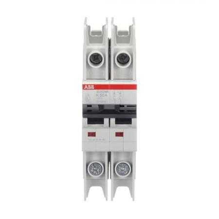 ABB SU202MR-K50 Sicherungsautomat K-Char., 10kA, 50A, 2P, RTT UL 489, Ringkabelanschluss