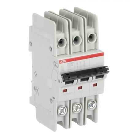 ABB SU203MR-K50 Sicherungsautomat K-Char., 10kA, 50A, 3P, RTT UL 489, Ringkabelanschluss