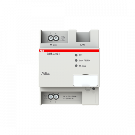 ABB QA/S3.16.1 Energie Analyzer, M-Bus, 16 Teilnehmer, REG 16 Teilnehmer, REG