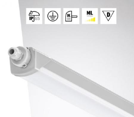 TRILUX LED-Feuchtraumleuchte 8427440 1233mm 22–33W 2600–3800lm IP65 IK08